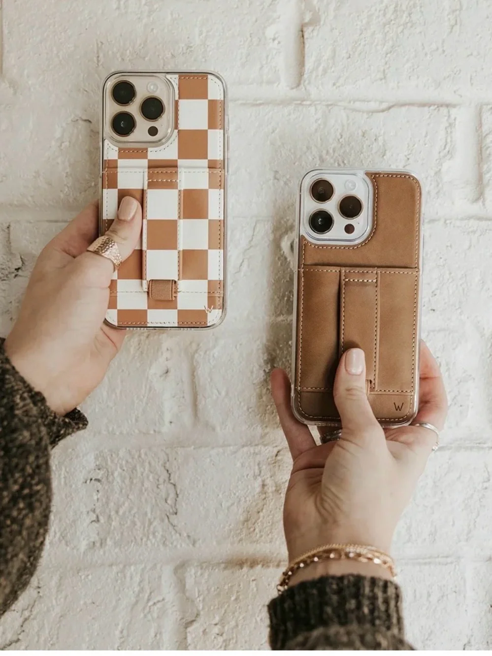 Walli Cases “Camel & Chestnut Checks” Our Faux Farmhouse New iPhone 13 Pro Max